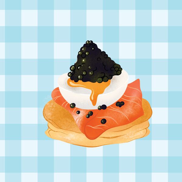 Egg canapes